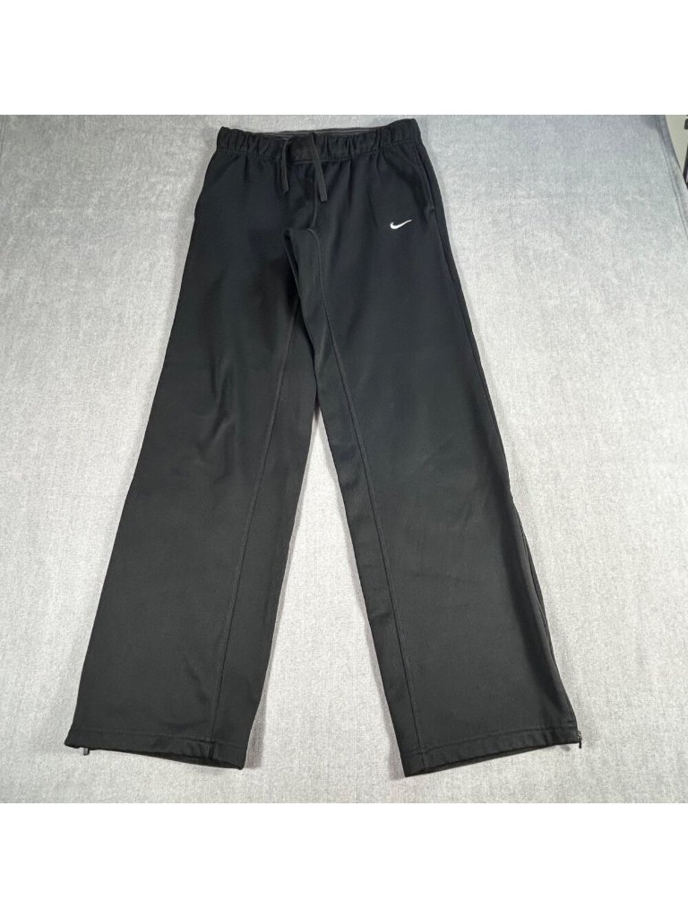 Nike Athletic Therma Pants Men's S Zip Ankles Elastic Waist Comfort Casual Lined